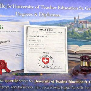 St gaga Apostille for University of Teacher Education St. Gallen (PHSG)
