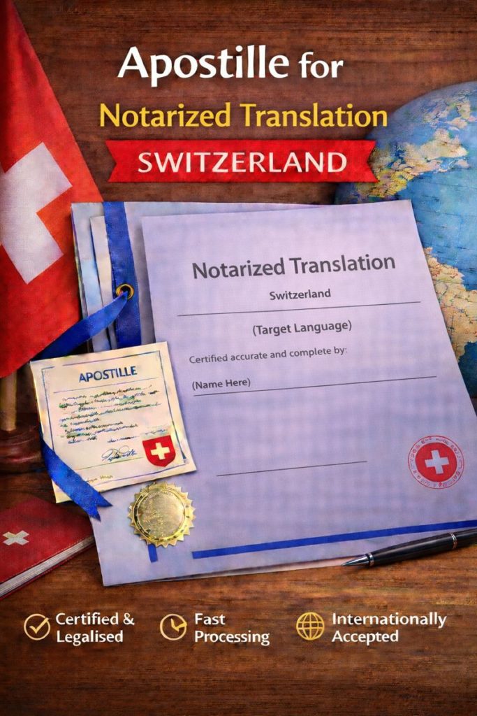 apostille for Notarized Translation Switzerland