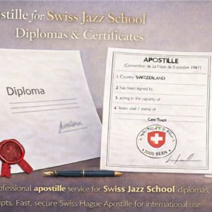 Apostille for Swiss Jazz School