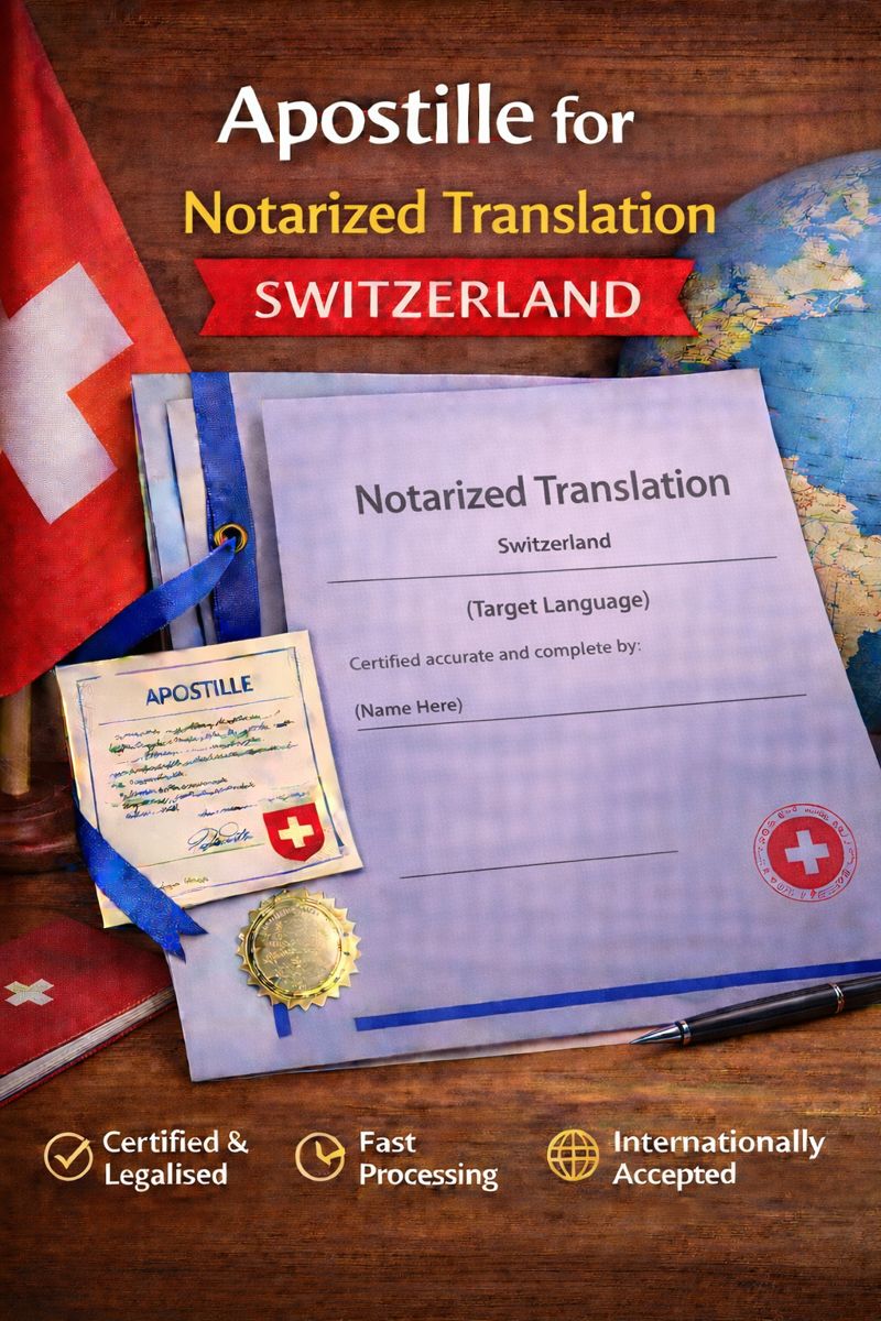 apostille for Notarized Translation Switzerland