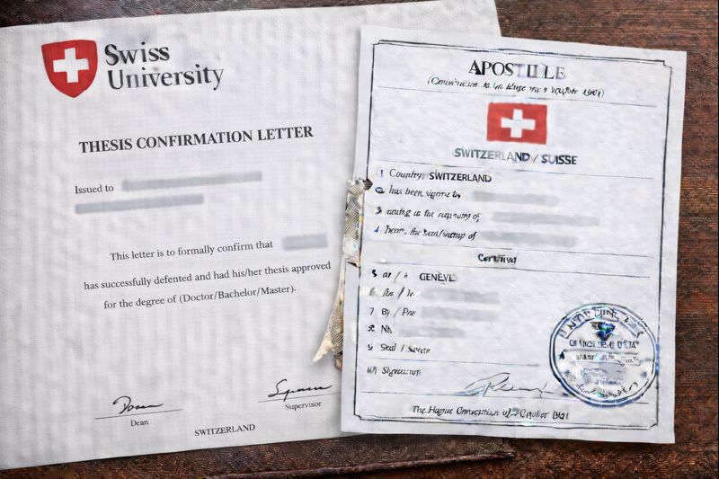 Apostille for Swiss Thesis Confirmation Letter