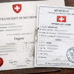 Apostille for Swiss Transcript of Records