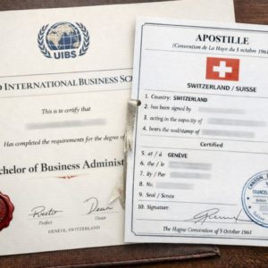 Apostille for United International Business Schools