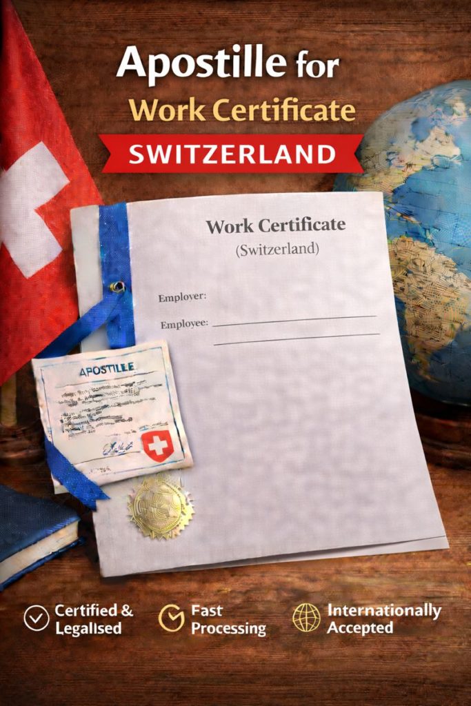 apostille for Work Certificate Switzerland