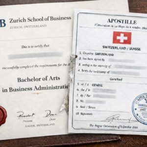 ZSB Apostille for Zurich School of Business