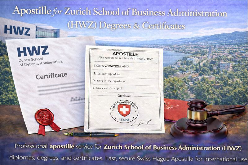 Apostille for Zurich School of Business Administration (HWZ)