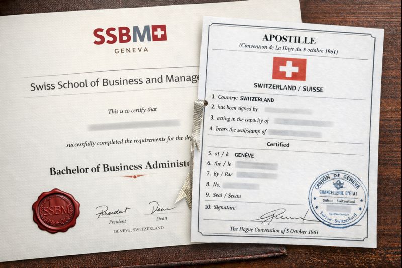 Apostille for Swiss School of Business and Management