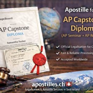 Apostille for AP Capstone Diploma
