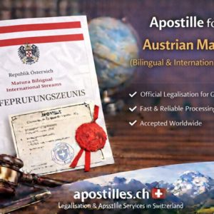 Apostille for Austrian Matura