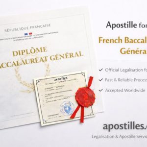 1Bac Apostille for French Baccalauréat Général