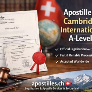Apostille for Cambridge A-Levels