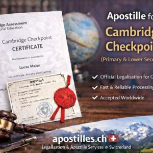 1CambridgeCheck Apostille for Cambridge Checkpoint