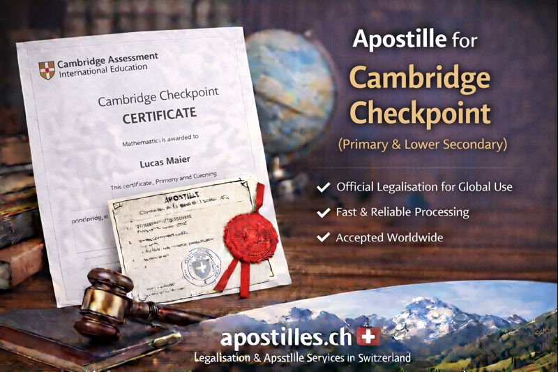 Apostille for Cambridge Checkpoint