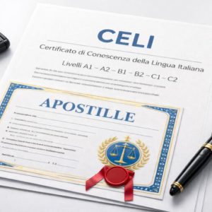 Apostille for CELI certificate