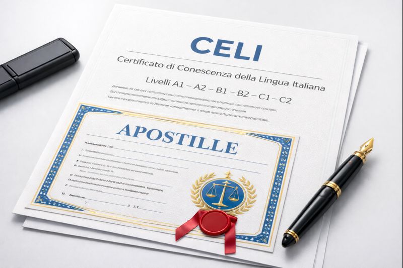 Apostille for CELI certificate