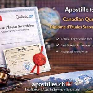 1DES Apostille for Quebec DES