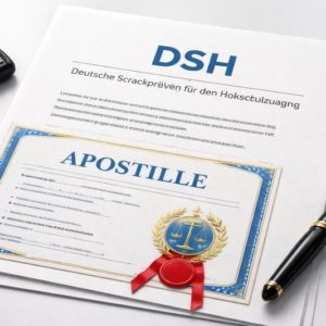 Apostille for DSH certificate