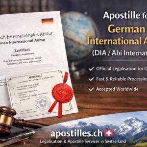 Apostille for German International Abitur