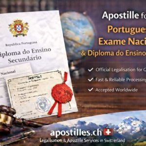 Apostille for Portuguese Diploma do Ensino Secundário