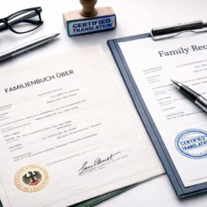 German Family Record Certified Translation