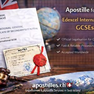 Apostille for Edexcel International GCSEs