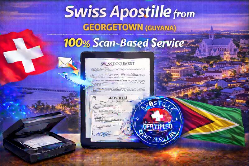 Swiss Apostille from Georgetown Guyana