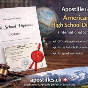 Apostille for American High School Diploma