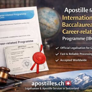 Apostille for IB Career-related Programme