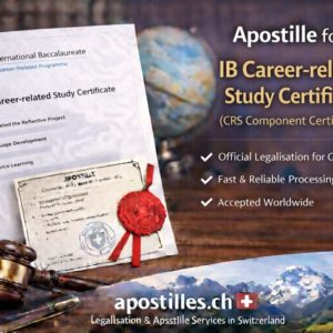 Apostille for IB Career-related Study Certificates