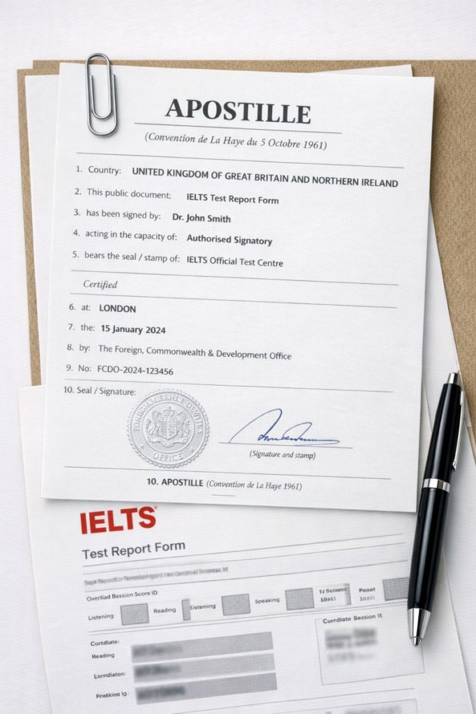 Apostille for IELTS