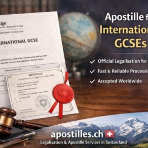 Apostille for International GCSEs