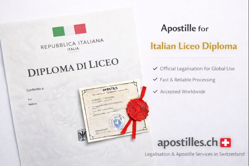 Apostille for Italian Liceo Diploma