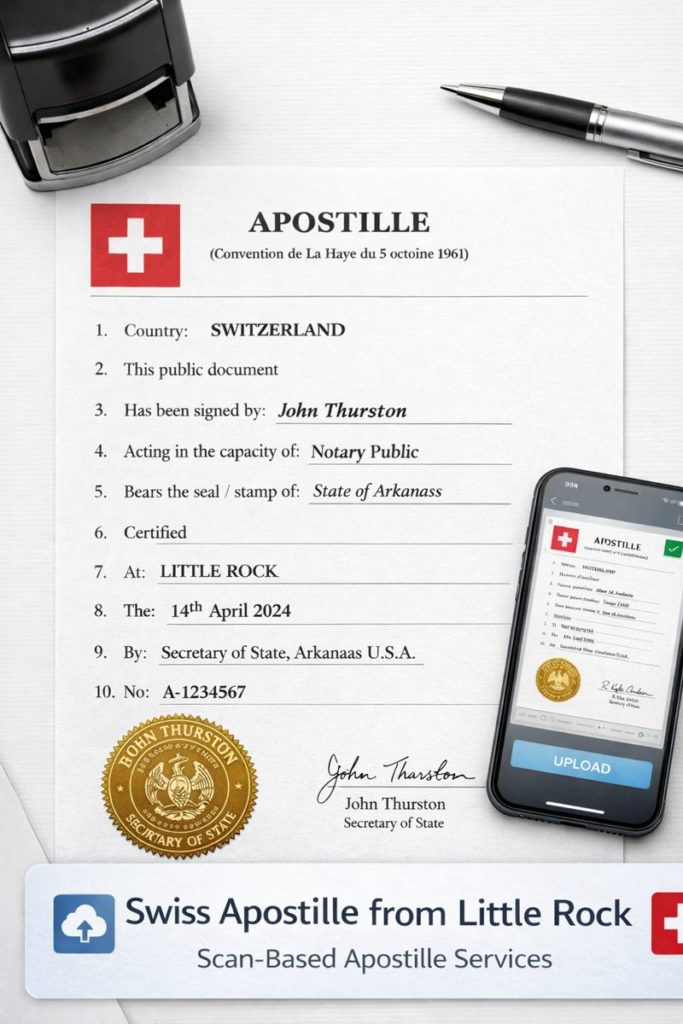 Swiss Apostille from Little Rock