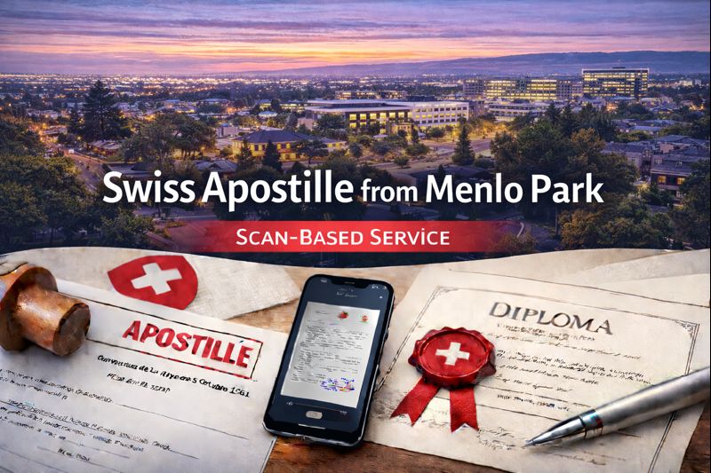 Swiss Apostille from Menlo Park