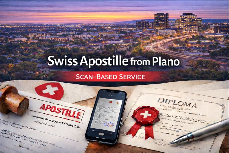 Swiss Apostille from Plano
