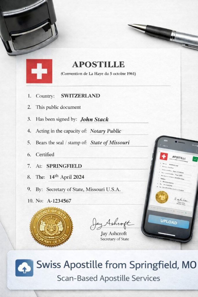 Swiss Apostille from Springfield
