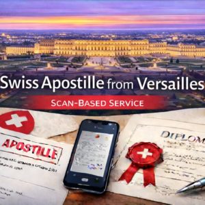 Swiss Apostille from Versailles