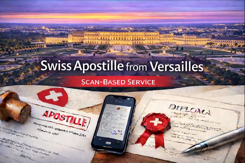 Swiss Apostille from Versailles