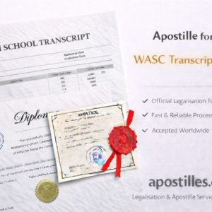 1Wasc Apostille for WASC Transcript Bundle