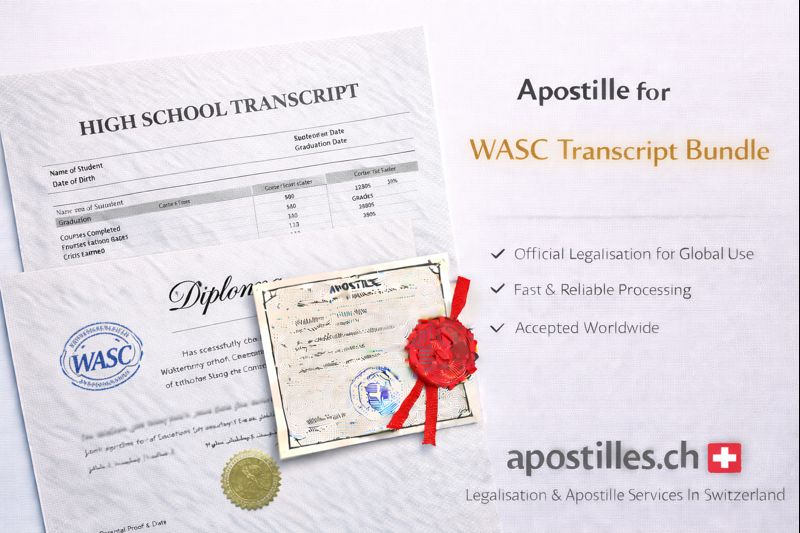 Apostille for WASC Transcript Bundle