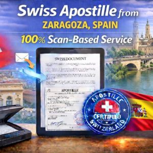 Swiss Apostille from Zaragoza