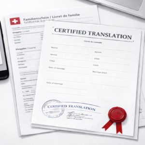 Swiss family record certified translation