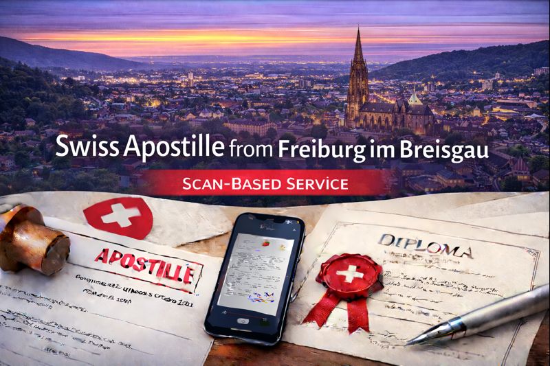 Swiss Apostille from Freiburg im Breisgau
