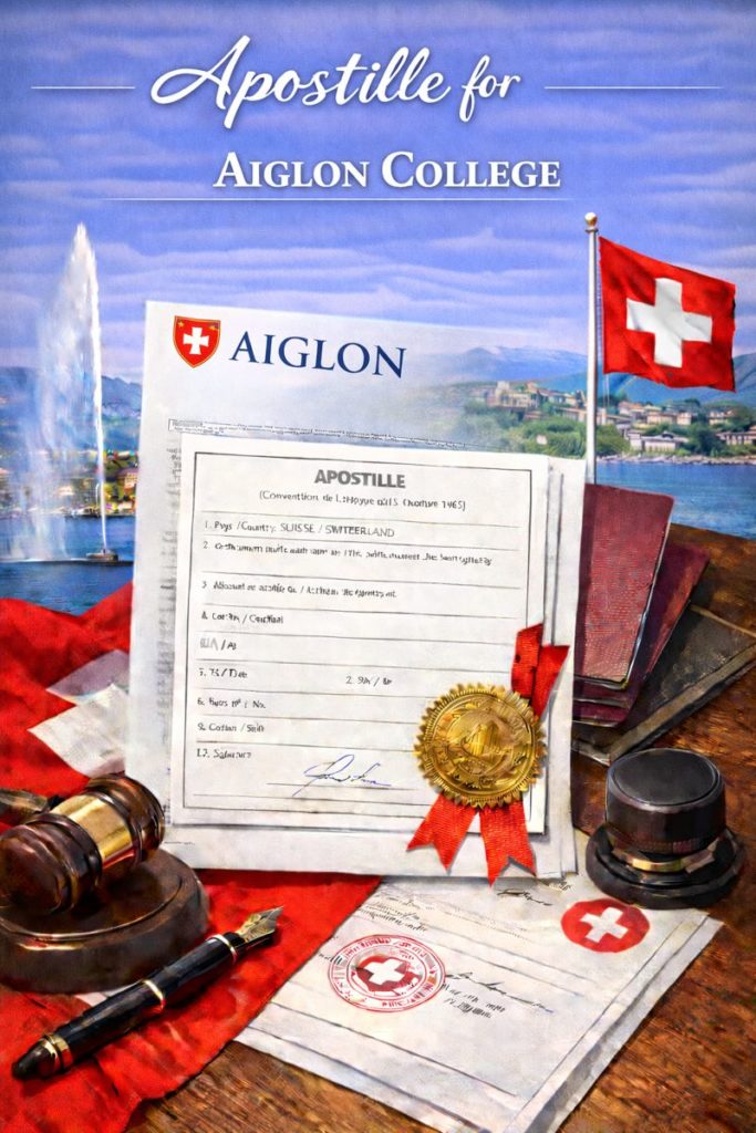 Apostille for Aiglon College documents