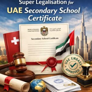 Super Legalisation for UAE Ministry Secondary School Certificate