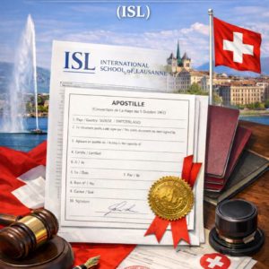 Apostille for International School of Lausanne ISL documents