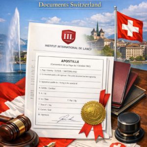 Can you please create an image for: Apostille for Institut International de Lancy Documents Switzerland