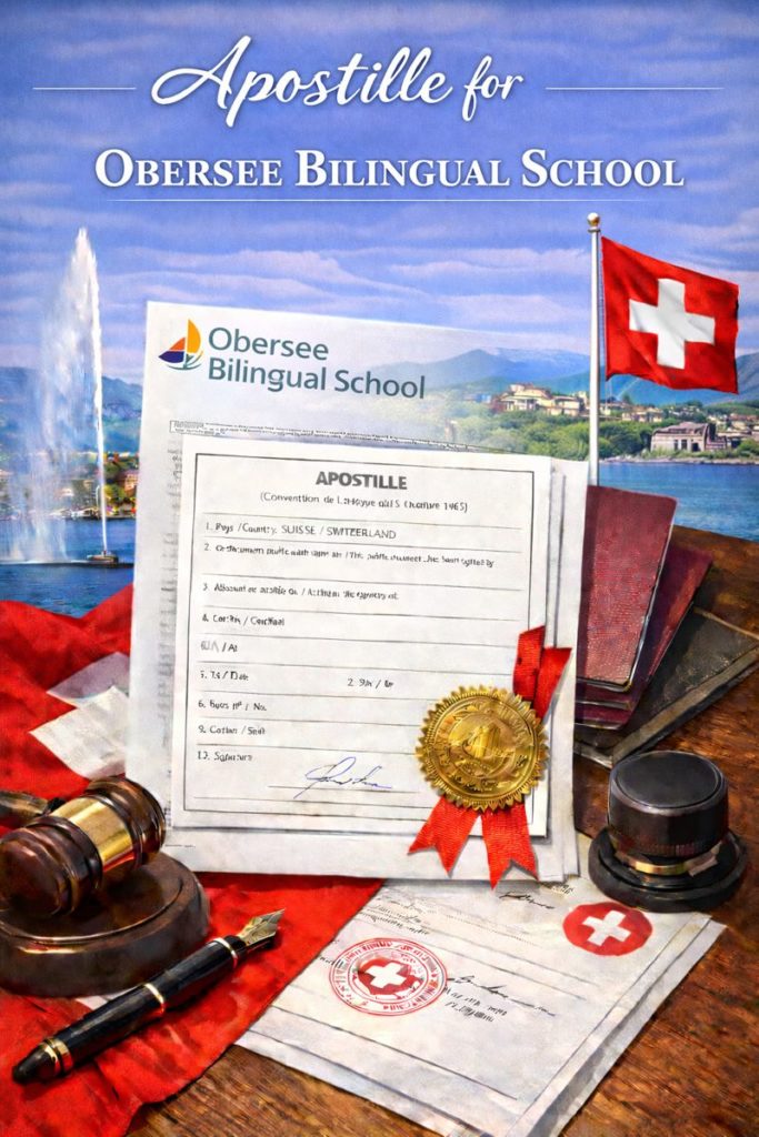 Apostille for Obersee Bilingual School documents