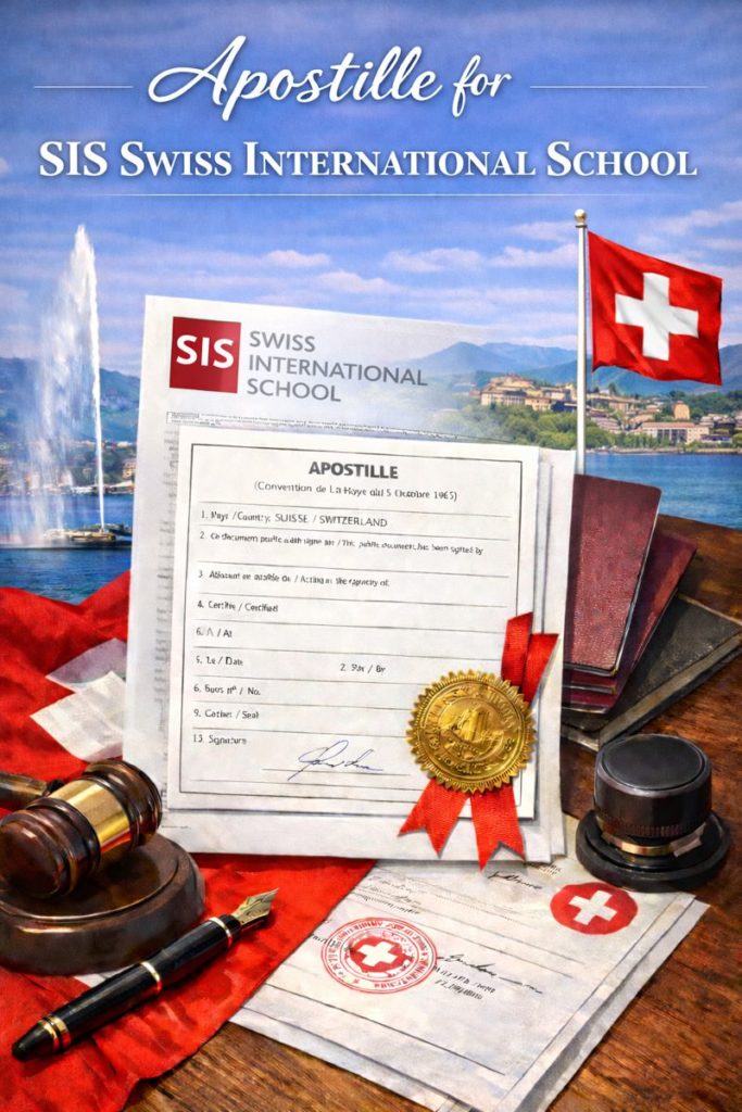 Apostille for SIS Swiss International School documents