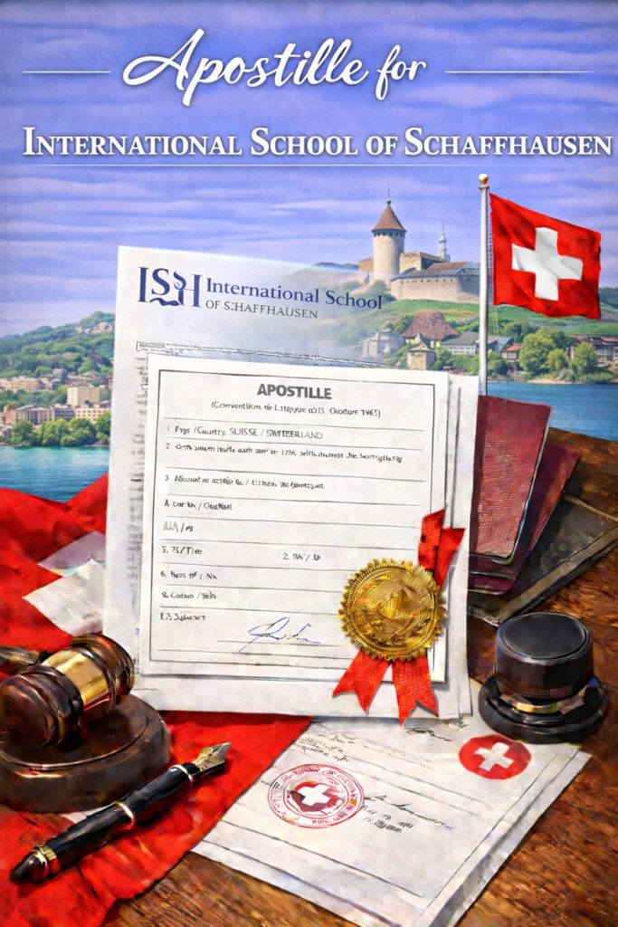 Apostille for International School of Schaffhausen documents
